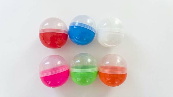 Capsule 50x55 mm leeg transparant/kleur