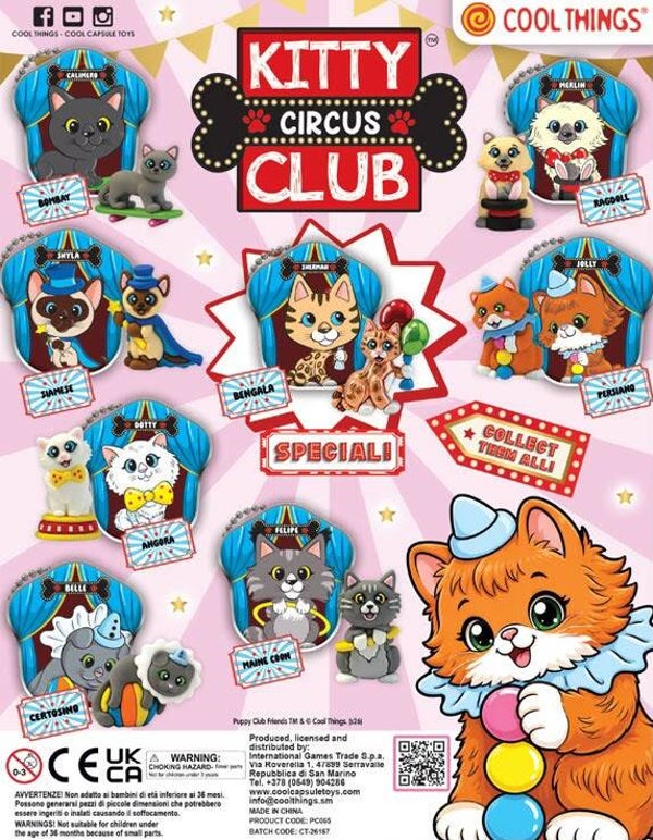 Capsule 50mm Kitty Club Circus 100 stuks