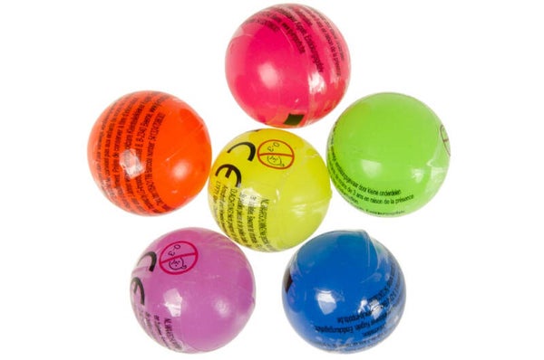Stuiterballen 32mm Neon mix 50 stuks