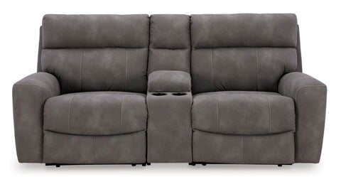 Next-Gen Durapella Power Reclining Loveseat with Console