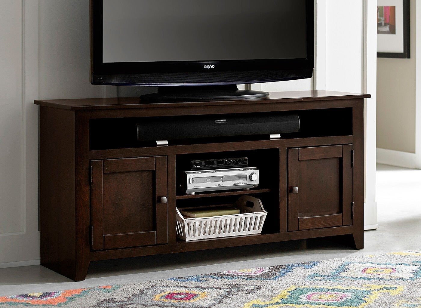Brown 58" Console