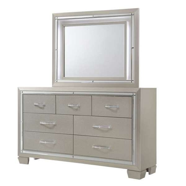 Platinum Dresser & Mirror