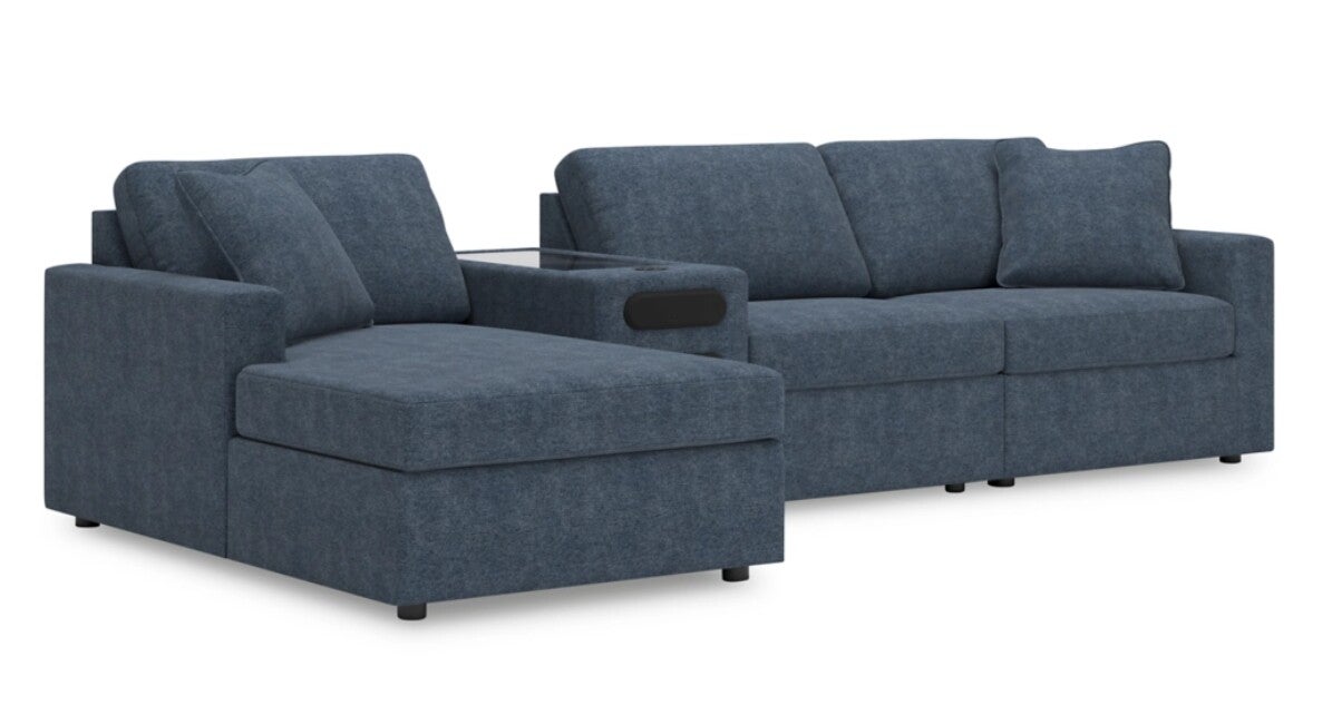 Modmax 4 PC Sectional W/ Chaise & Audio Console