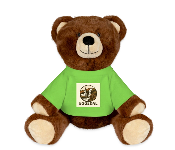 Kosebamse med logo på genser