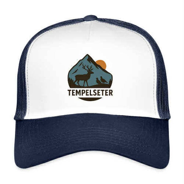 Trucker Caps med Tempelseter print
