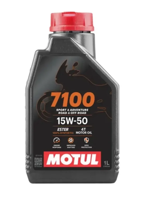 1 LT MOTUL OLIO MOTORE MOTO 7100 15W-50 4T LUBRIFICANTE 4 TEMPI 100% SINTETICO