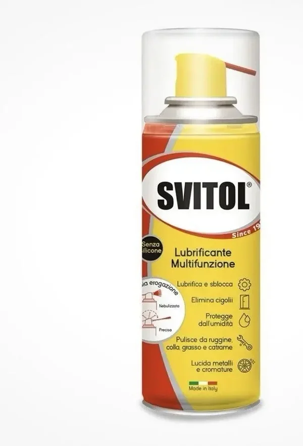 SVITOL LUBRIFICANTE MULTIFUNZIONE ML.200 SPRAY ELIMINA CIGOLII SBLOCCA PROTEGGE