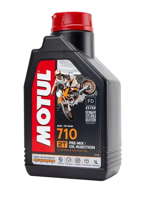 Lubrificante Motore 2 tempi 100%sintetico MOTUL "710 2T" JASO FD x Moto-1 litro