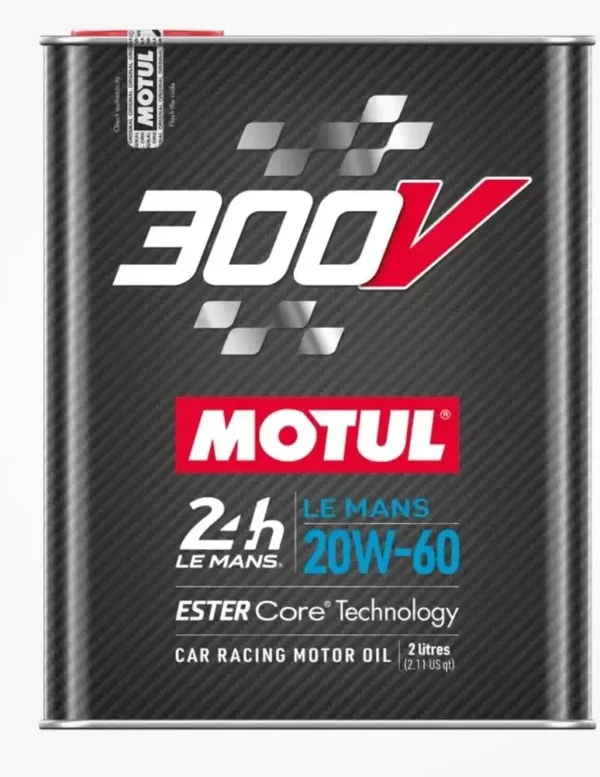OLIO MOTORE MOTUL 300V 20W60 PER AUTO DA COMPETIZIONE ELABORATI DA GARA 2 LITRI