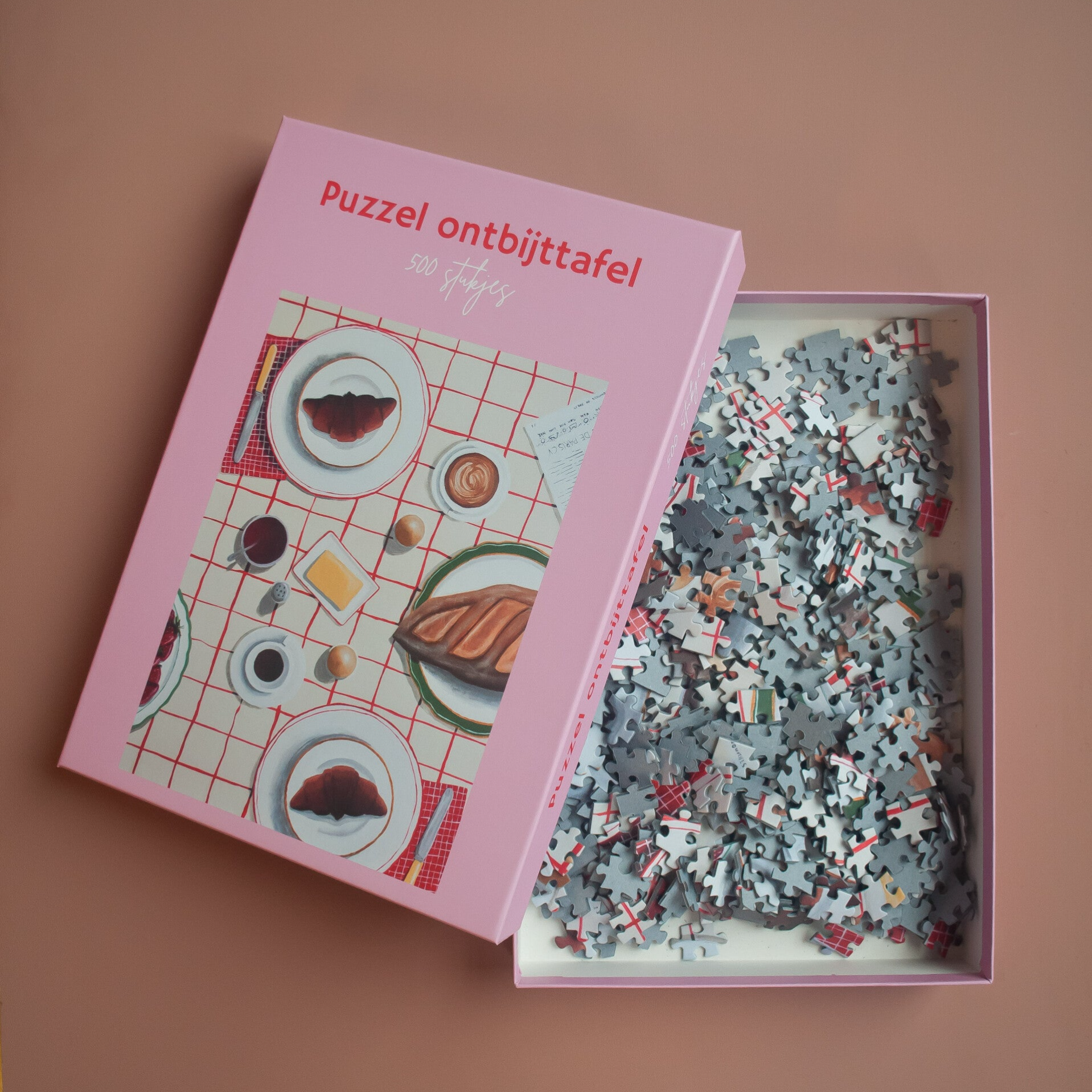 Puzzel 500 stukjes ontbijttafel