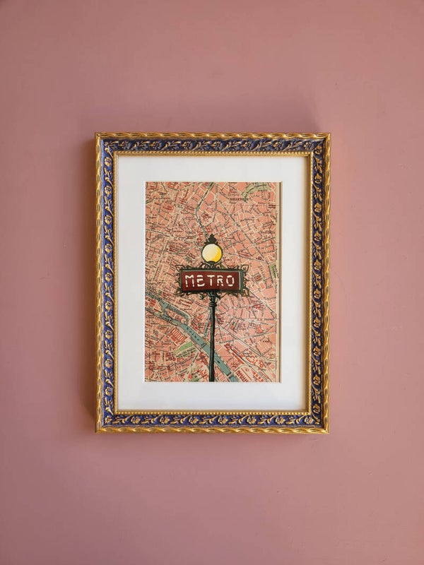 Metro - Plan de la ville de Paris