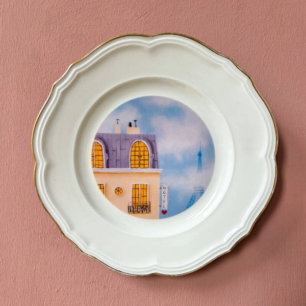 Wandbord Hotel Parijs