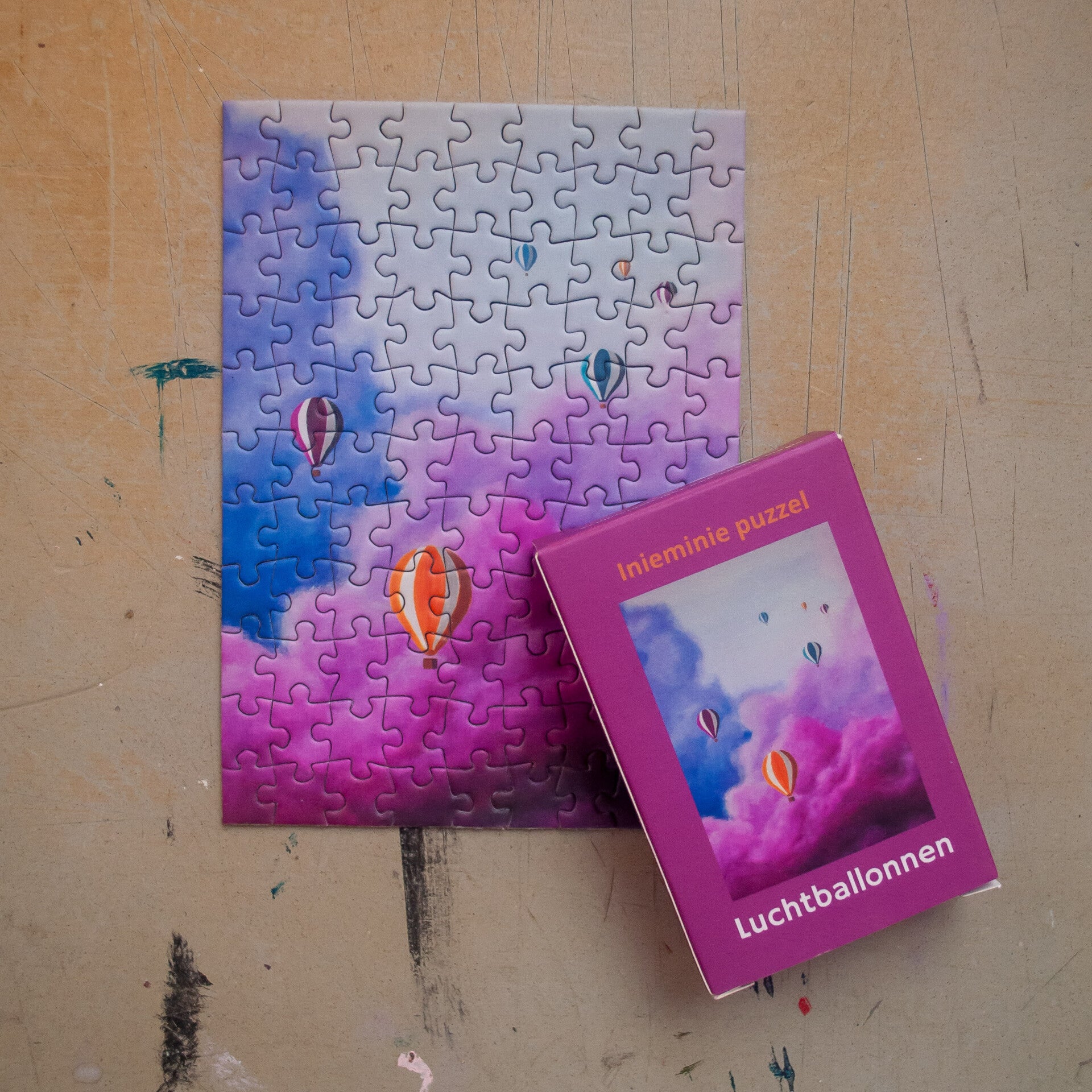Inieminie puzzel luchtballonnen