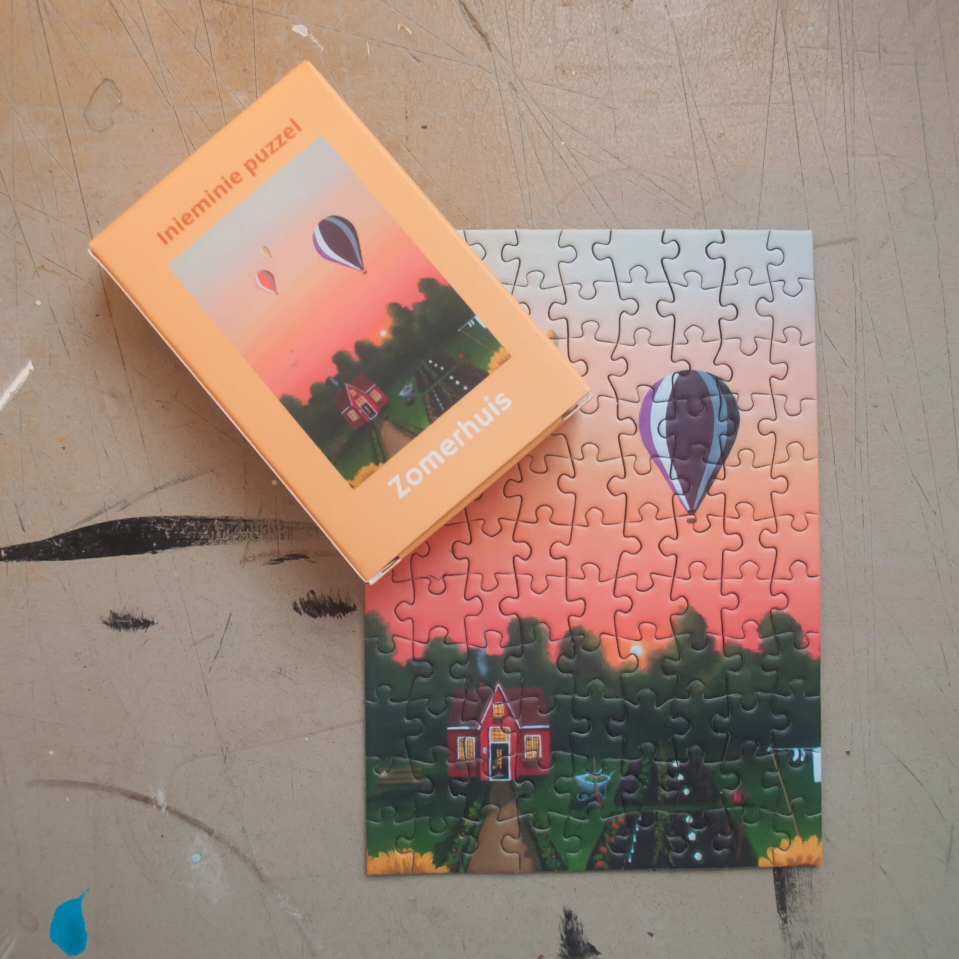 Inieminie puzzel zomerhuis