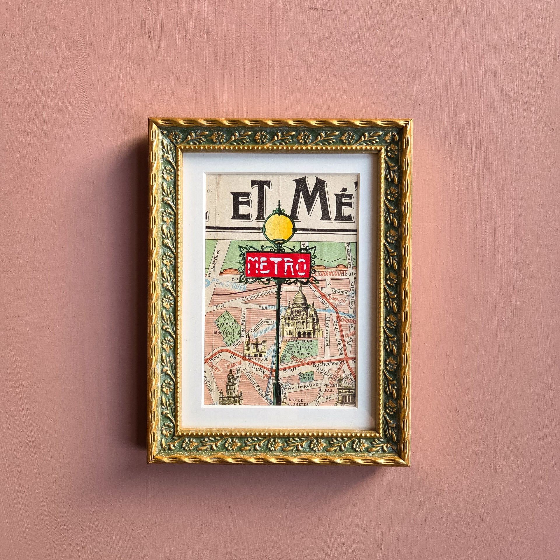 Metro - Plan de la ville de Paris