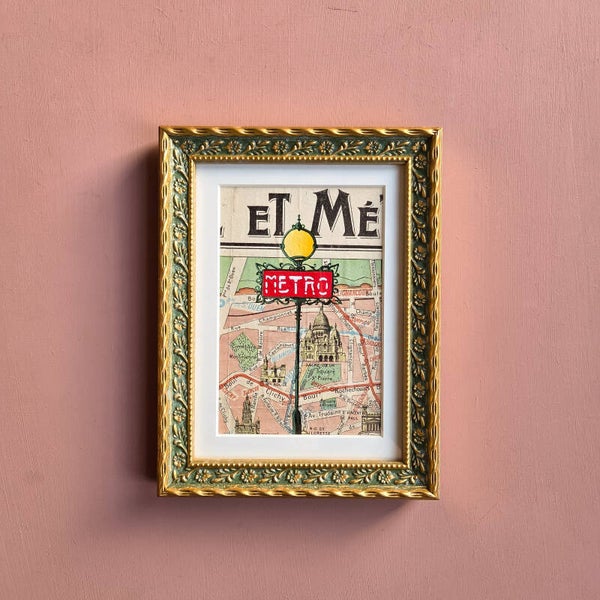 Metro - Plan de la ville de Paris