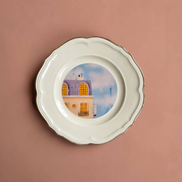 Wandbord hotel Parijs