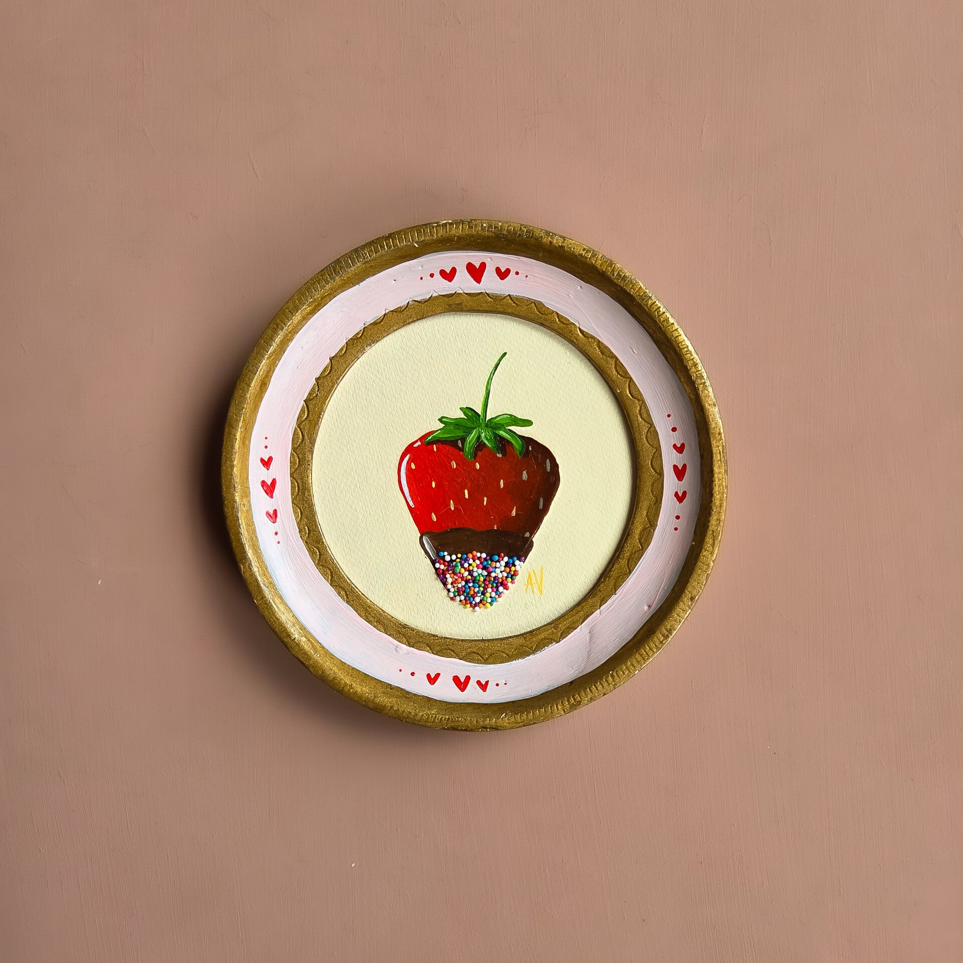 Feestaardbei zacht geel