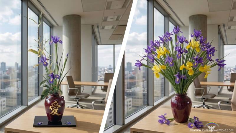 Souls_On_Rainbows Ikebana_versus_Western_Tradition Jouwweb