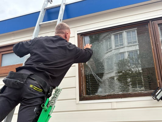 Professionele reiniging rondom woning