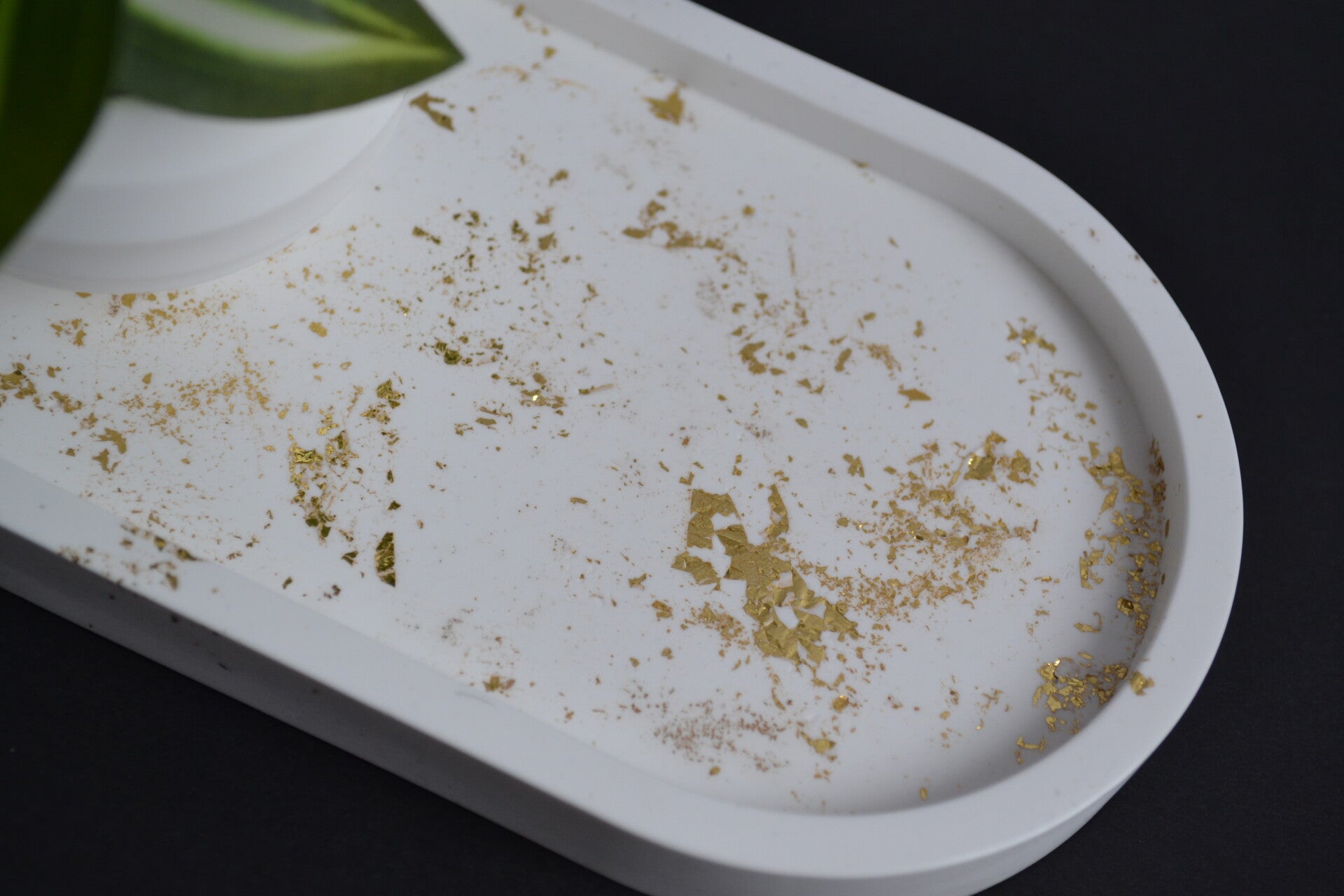 Tablett SCHLICHT GOLD S