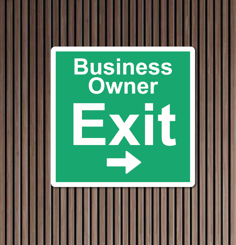 Exit Strategy & Succession Planning sign