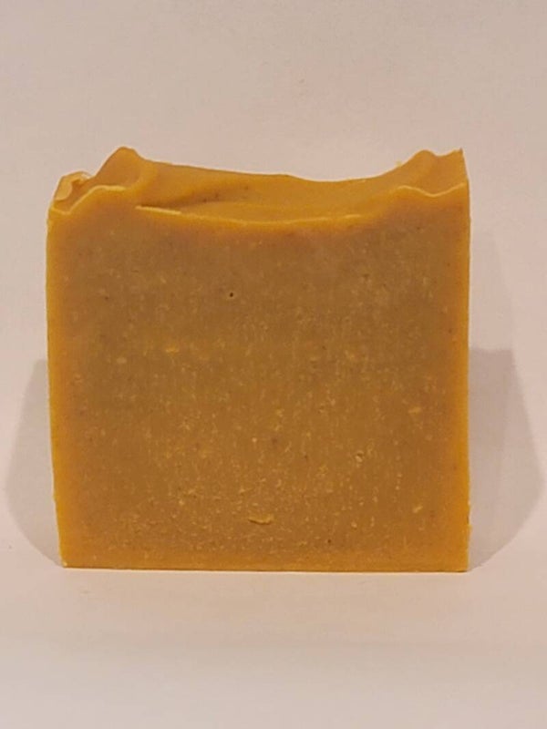Golden Glow: Unscented Turmeric Face Soap with Carrot Juice & Coconut Milk
