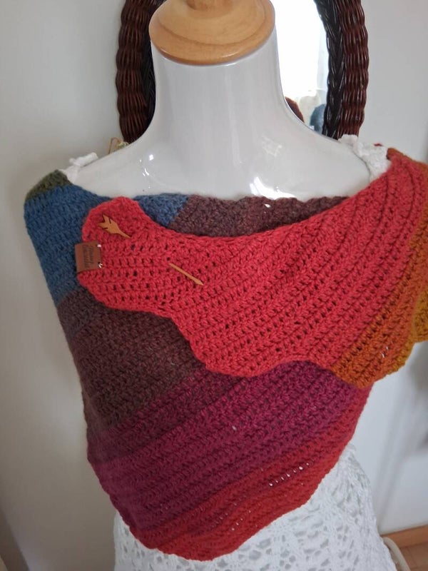 Chale dragon multicolore