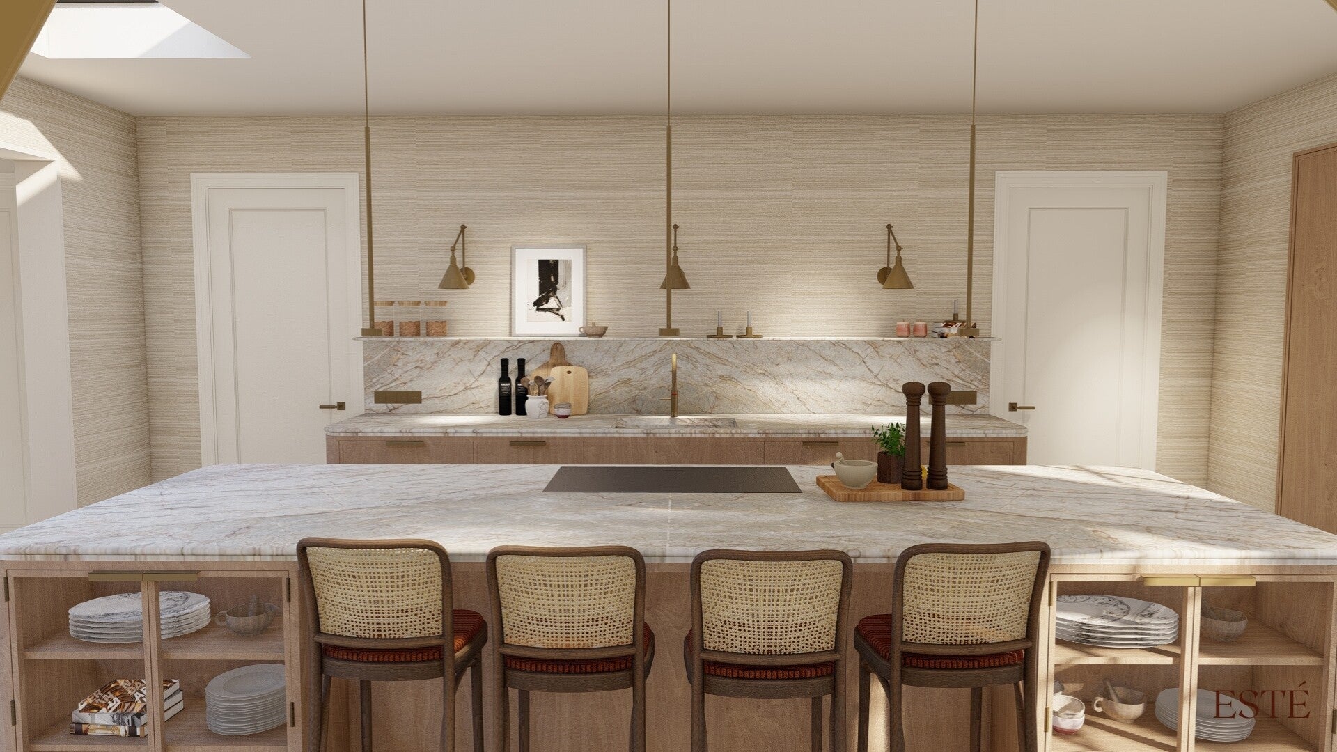 Warm, licht, sereen en toch gedrufd. Een interieurontwerp op maat.