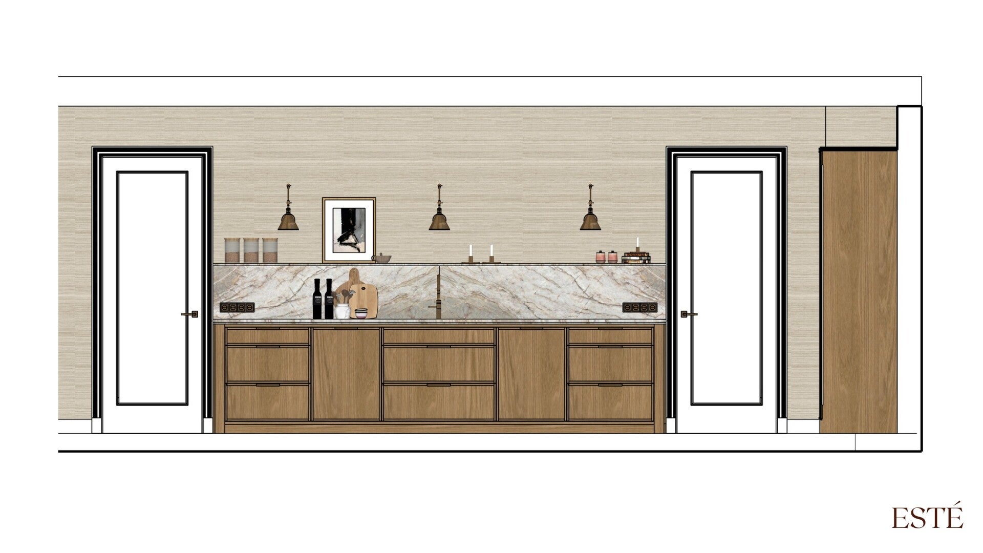 Maatwerk tekeningen voor een keuken op maat