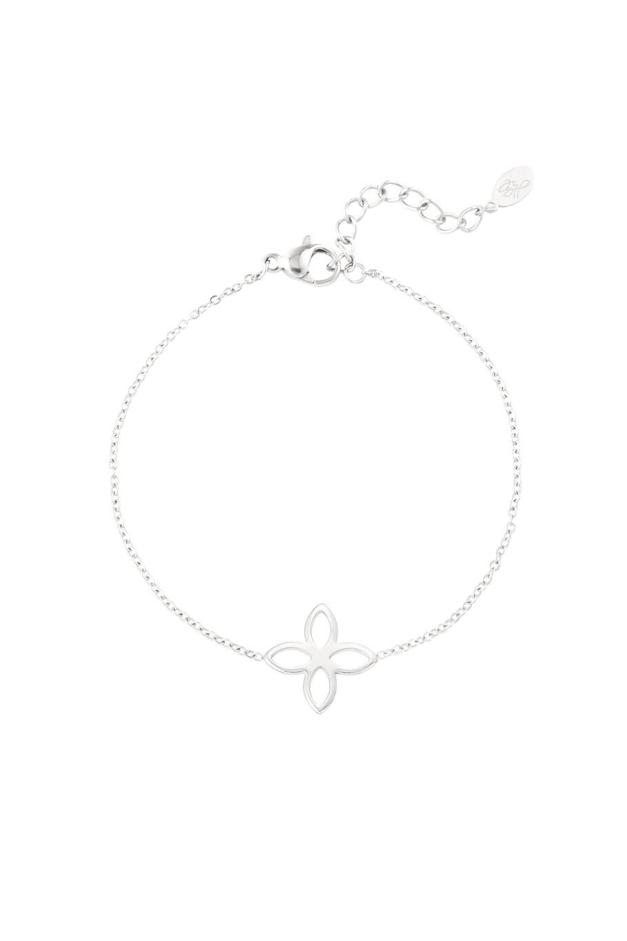 Lentebloem armband (zilver)