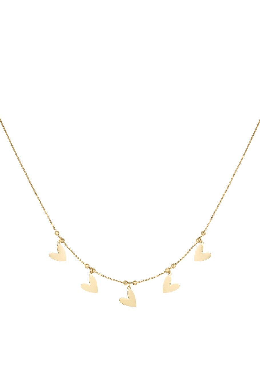 Heart to heart ketting (goud)