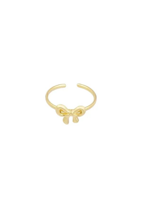 Bow life ring goud