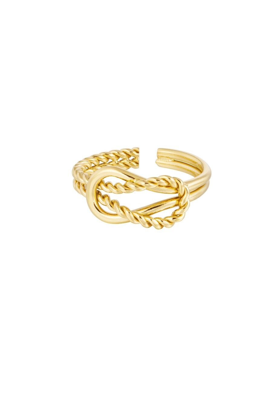 Linked ring (goud)