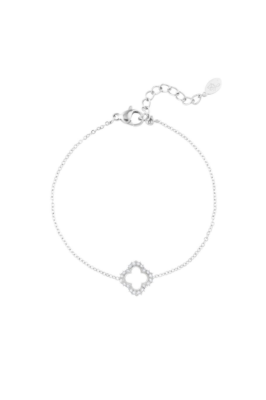 Lucky diamond armband (zilver)