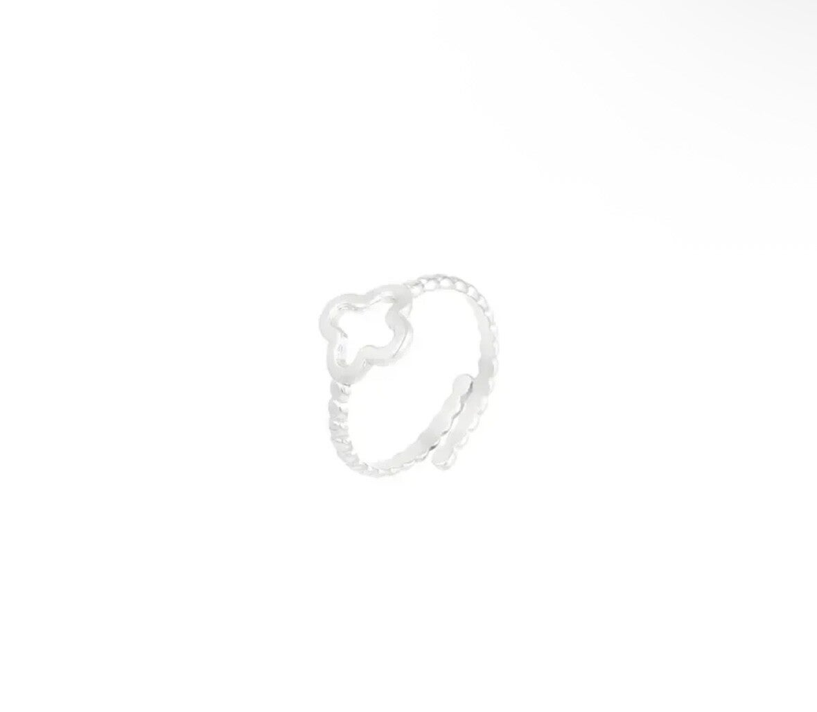 Klaver ring (zilver)