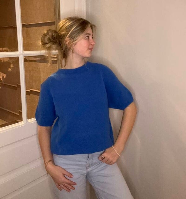 Juna short sleeve blauw