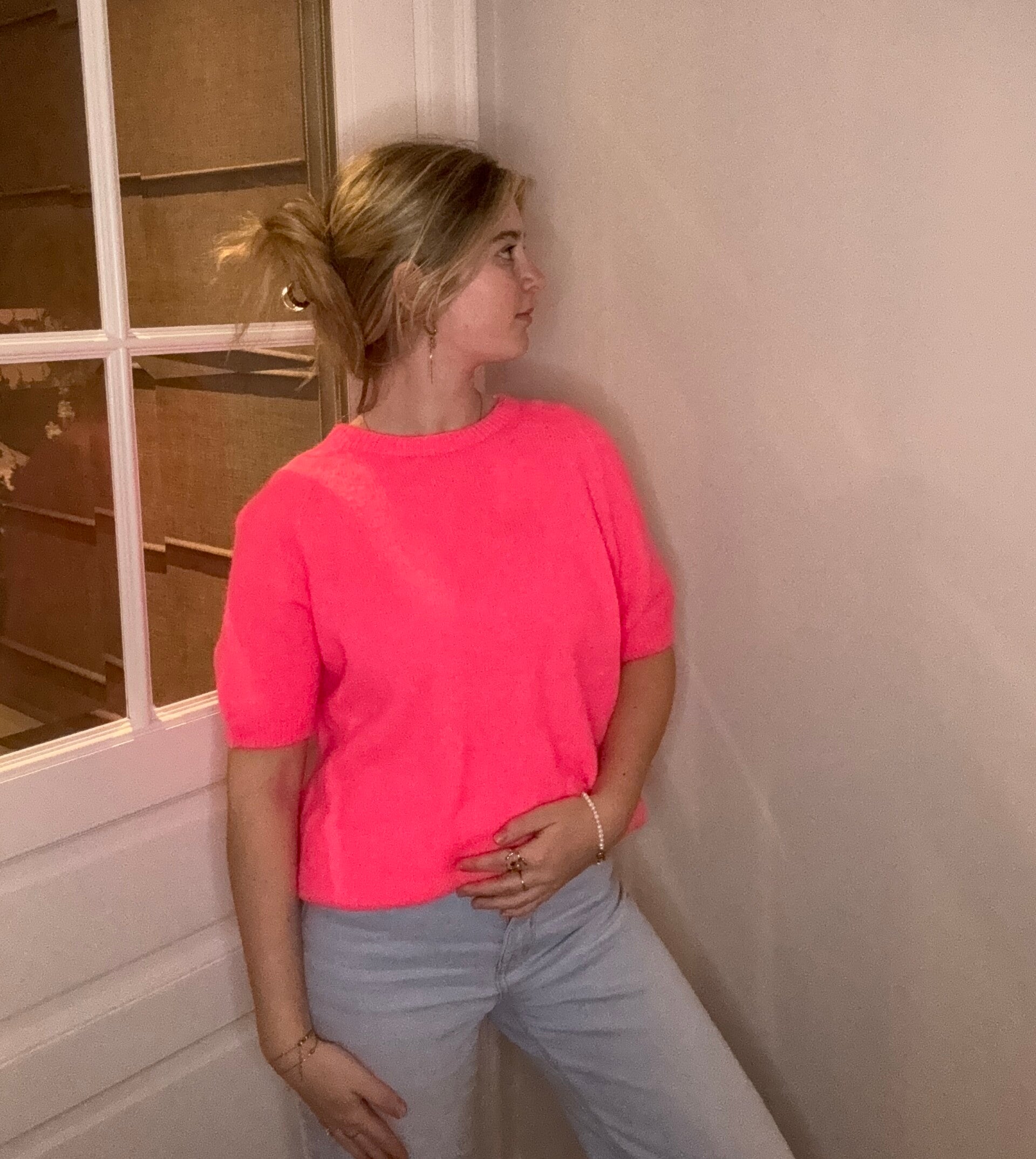 Juna short sleeve koraal