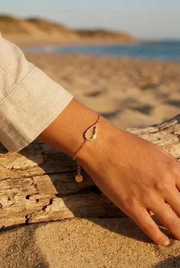 Delphine armband goud