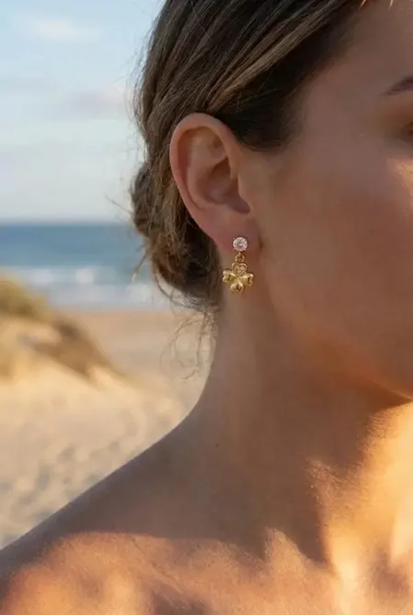 Coralie oorbellen goud