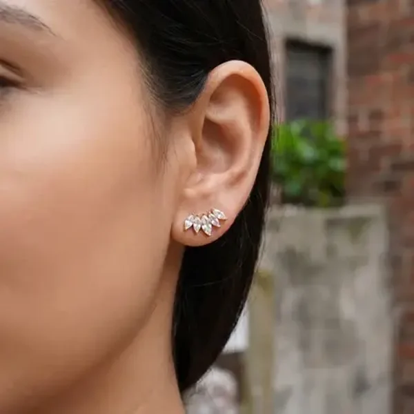 Ocean oorbellen goud