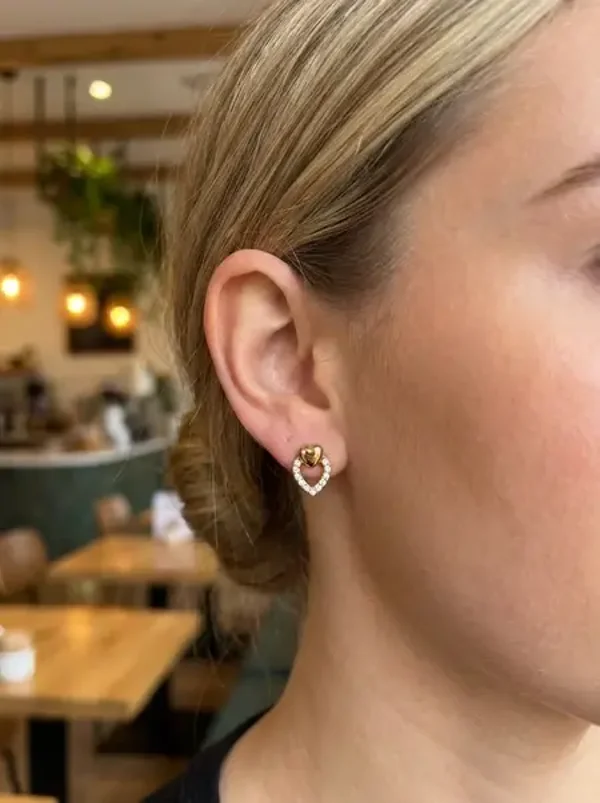 Roselle oorbellen goud