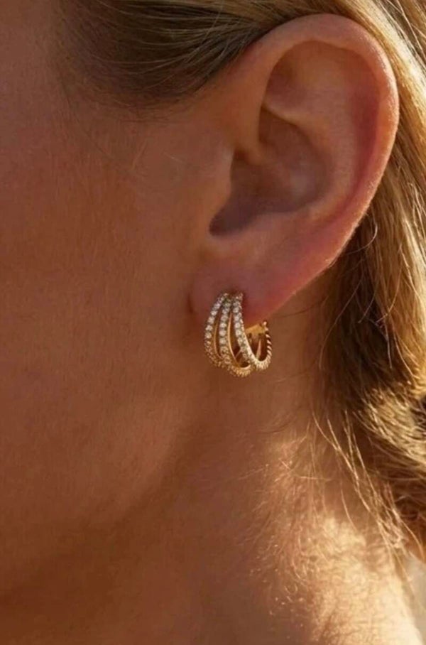 Thalia oorbellen goud