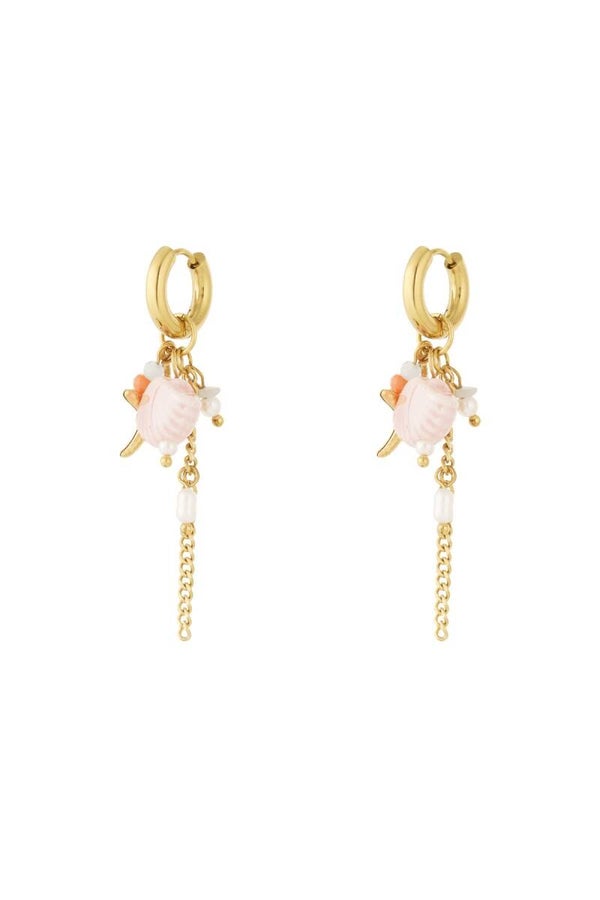 Ocean love oorbellen (goud)