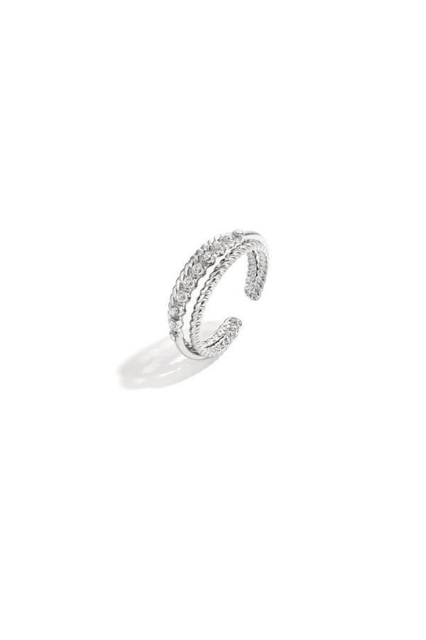 Trio parel ring (zilver)