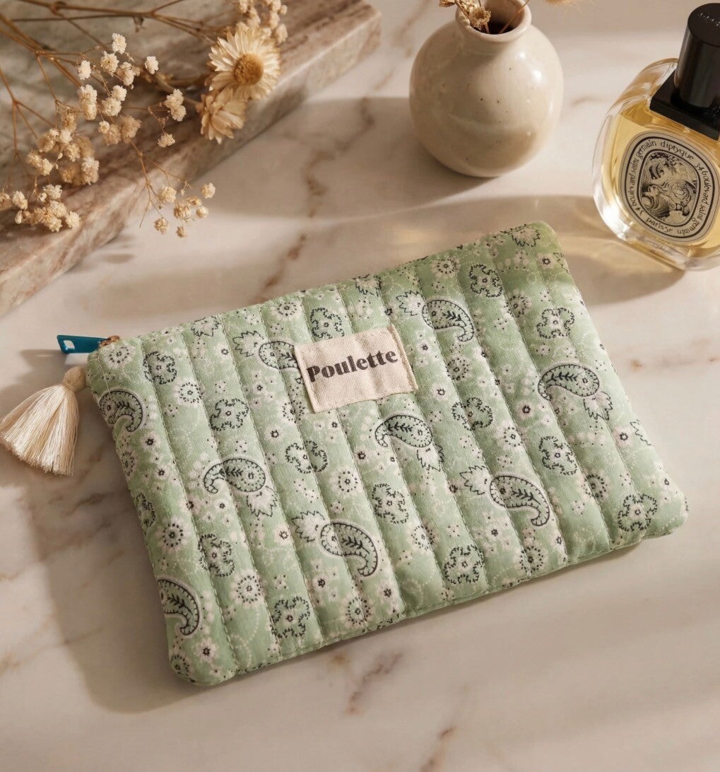 Poulette tasje muntgroen