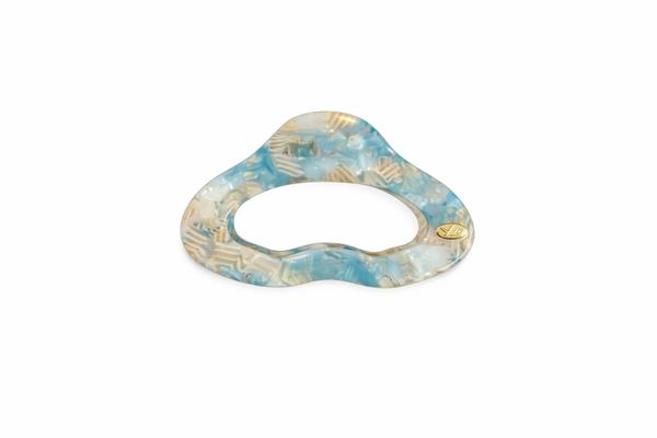 Ivory haarklem blauw
