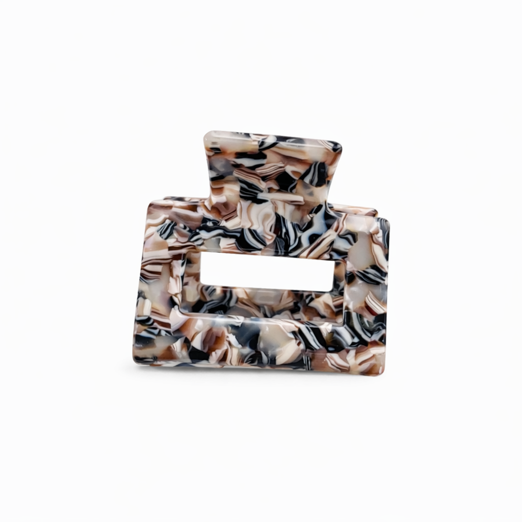Cubi Marble haarklem gespikkeld bruin