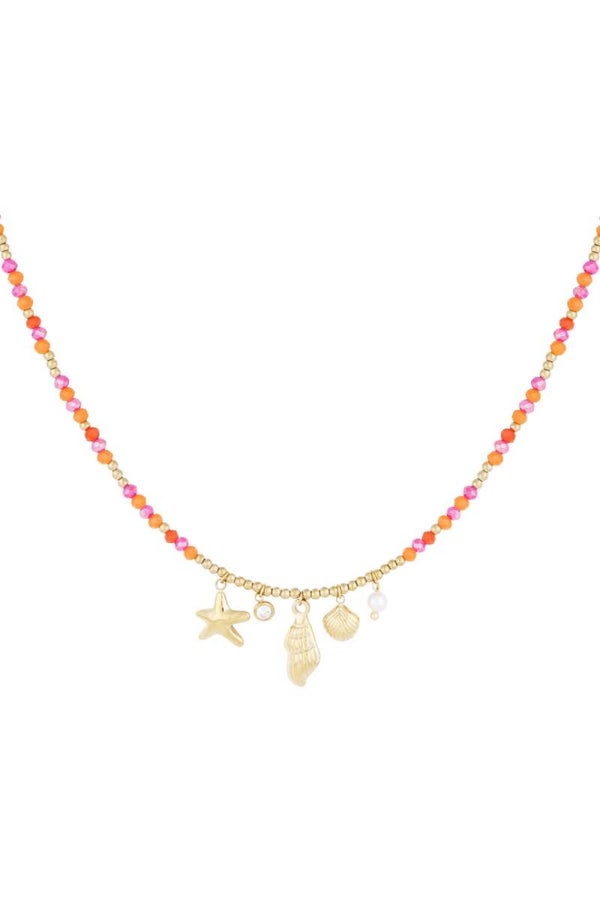Shell swim ketting (goud)