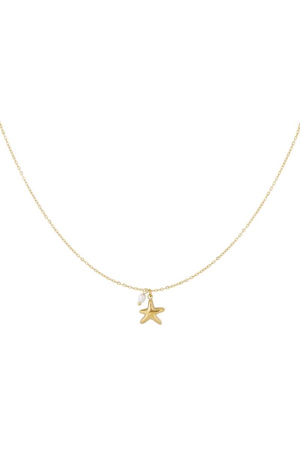 Starfish ketting (goud)
